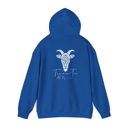 TRUCUTU Logo Hoodie – Unisex Pullover with Goat Emblem | Casual Streetwear | Gift for Animal & Nature Lover