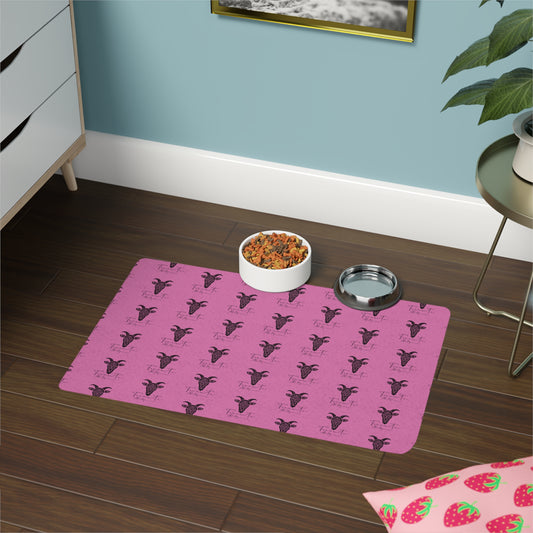 Tappetino Ciotola per Animali TRUCUTU – Antiscivolo 30x45 cm, Minimal per Cani e Gatti | Accessorio Moderno per la Casa