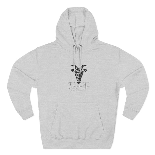 Felpa con Grafica Capra TRUCUTU – Calda in Pile, Design Animale Iconico, Regalo Perfetto per Amanti della Natura, Stile Ribelle ed Eco-Friendly