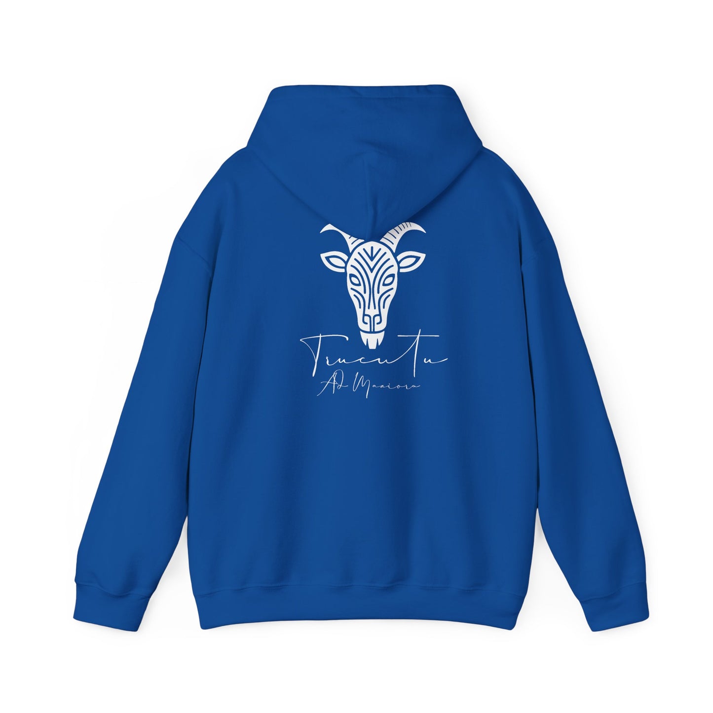 TRUCUTU Logo Hoodie – Unisex Pullover with Goat Emblem | Casual Streetwear | Gift for Animal & Nature Lover