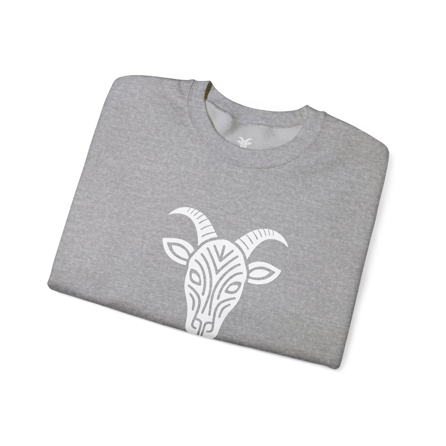 Felpa Unisex TRUCUTU con Simbolo della Capra – Stile Boho Festival | Regalo per Amanti della Natura | Morbida e Comoda