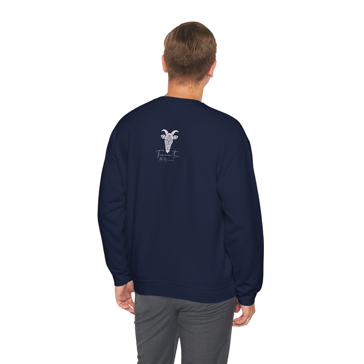 Felpa Unisex TRUCUTU con Simbolo della Capra – Stile Boho Festival | Regalo per Amanti della Natura | Morbida e Comoda