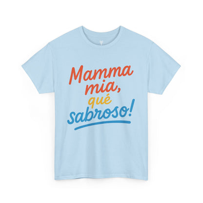 TRUCUTU “Deliciously Fun” Unisex Heavy Cotton Tee – Mamma mia, qué sabroso! | Perfect for Foodies, Casual Wear, Summer Parties & Gifts