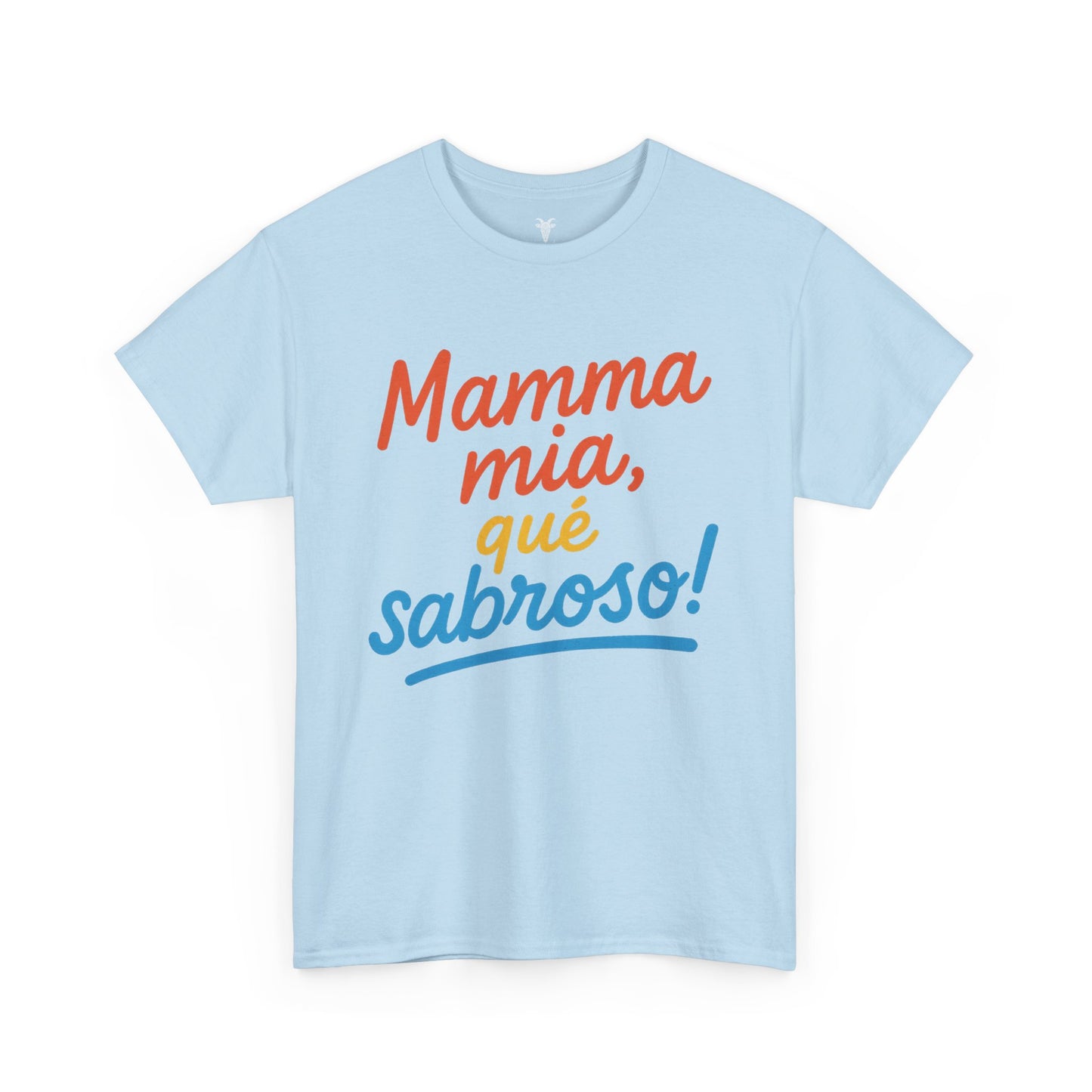 TRUCUTU “Mamma Mia, Qué Sabroso!” Unisex Tee – Funny Foodie Shirt | Casual Wear | Summer Vibes | Gift for Food Lovers | Conversation Starter