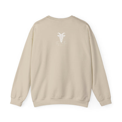 Felpa Unisex TRUCUTU con Simbolo della Capra – Stile Boho Festival | Regalo per Amanti della Natura | Morbida e Comoda