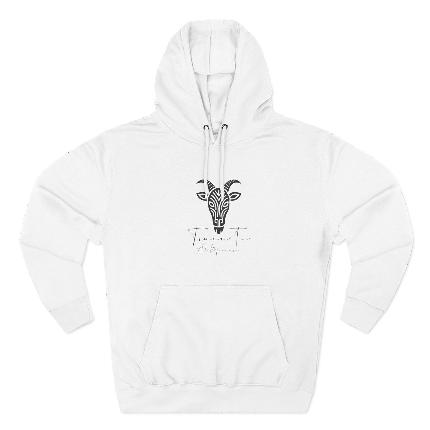 Felpa con Grafica Capra TRUCUTU – Calda in Pile, Design Animale Iconico, Regalo Perfetto per Amanti della Natura, Stile Ribelle ed Eco-Friendly