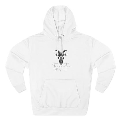 Felpa con Grafica Capra TRUCUTU – Calda in Pile, Design Animale Iconico, Regalo Perfetto per Amanti della Natura, Stile Ribelle ed Eco-Friendly