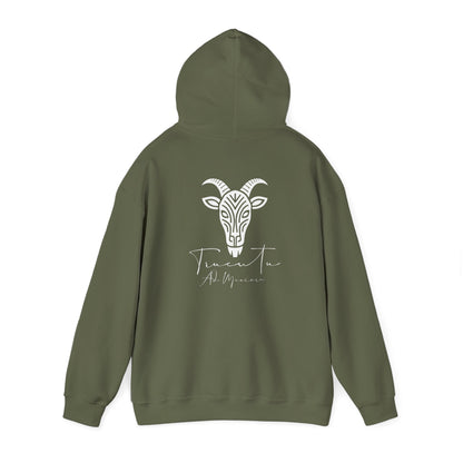 TRUCUTU Logo Hoodie – Unisex Pullover with Goat Emblem | Casual Streetwear | Gift for Animal & Nature Lover