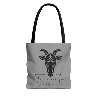 Borsa Tote TRUCUTU con Capra Tribale – Shopper Ecologica, Stile Boho Chic, Idea Regalo per Amanti degli Animali