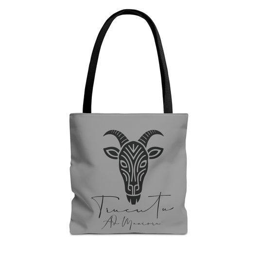 Borsa Tote TRUCUTU con Capra Tribale – Shopper Ecologica, Stile Boho Chic, Idea Regalo per Amanti degli Animali
