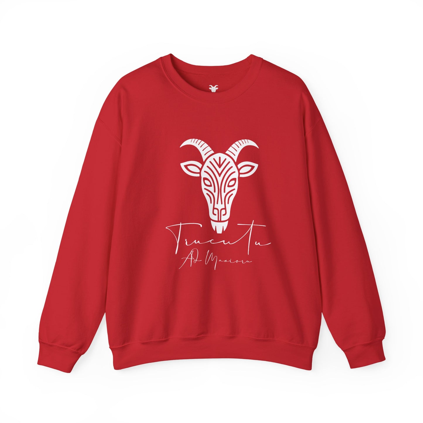 Felpa Unisex TRUCUTU con Simbolo della Capra – Stile Boho Festival | Regalo per Amanti della Natura | Morbida e Comoda
